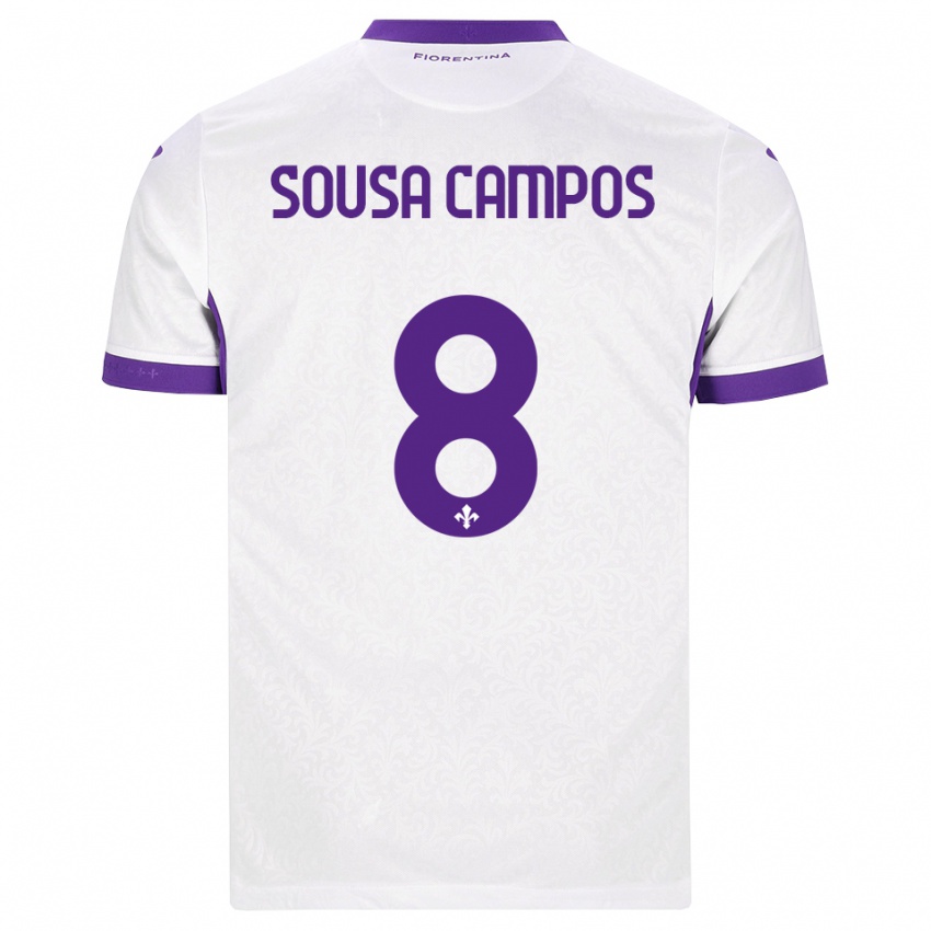 נשים Matteo Sousa Campos #8 לבן סגול הרחק ג'רזי 2026/27 חולצה קצרה