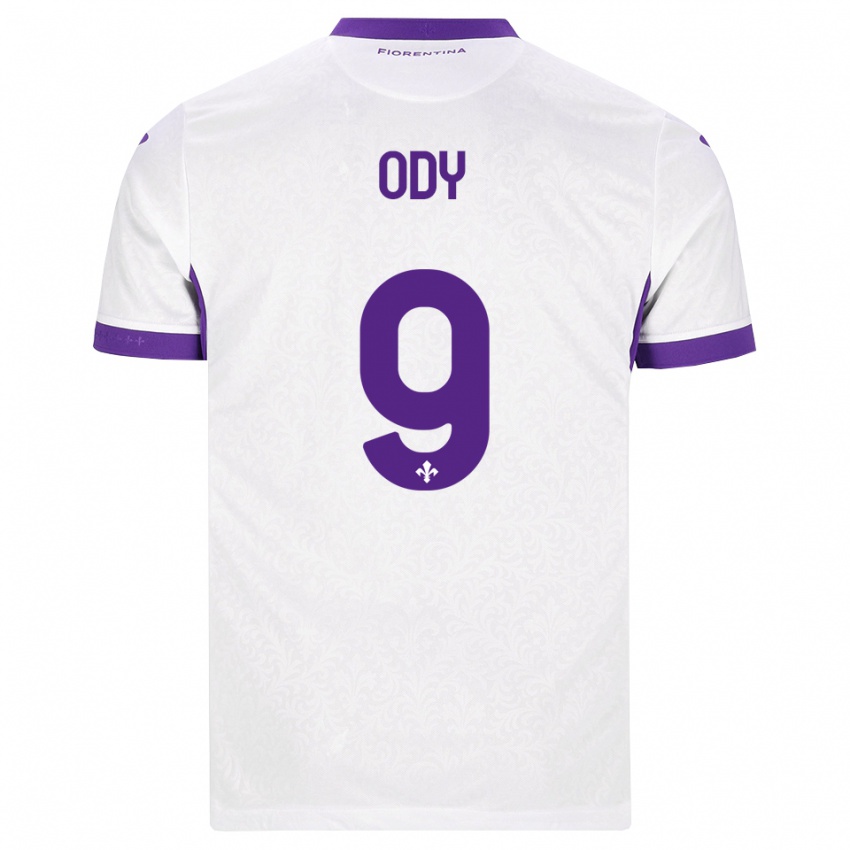 נשים Edwin Ody #9 לבן סגול הרחק ג'רזי 2026/27 חולצה קצרה