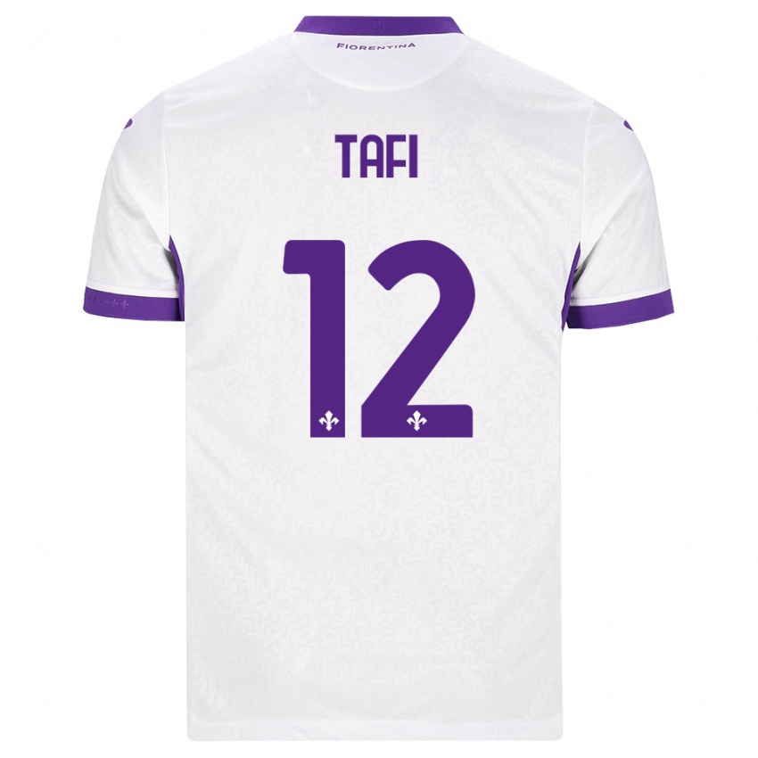נשים Giulio Tafi #12 לבן סגול הרחק ג'רזי 2026/27 חולצה קצרה