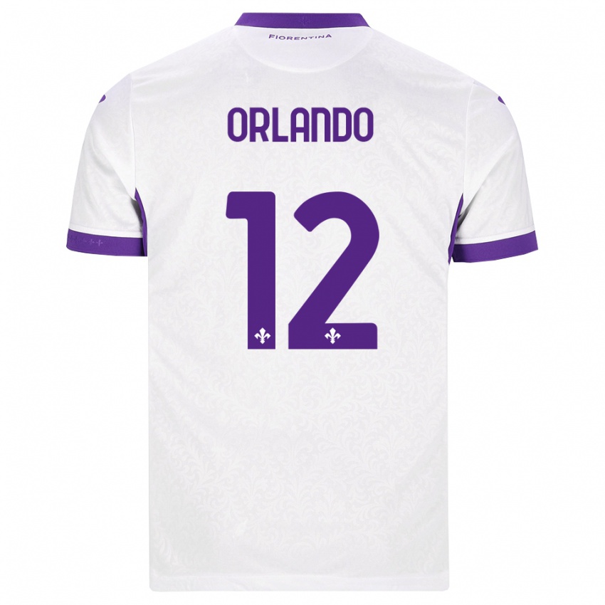 נשים Giulio Orlando #12 לבן סגול הרחק ג'רזי 2026/27 חולצה קצרה