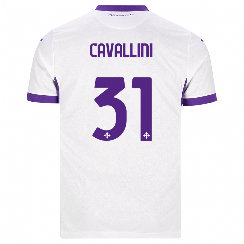 נשים Aurora Cavallini #31 לבן סגול הרחק ג'רזי 2026/27 חולצה קצרה