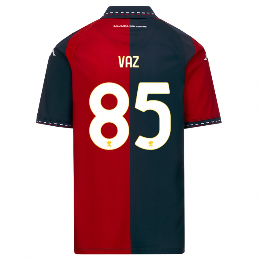 ילדים Marcelo Vaz #85 אדום שחור לבן ג'רזי ביתית 2026/27 חולצה קצרה