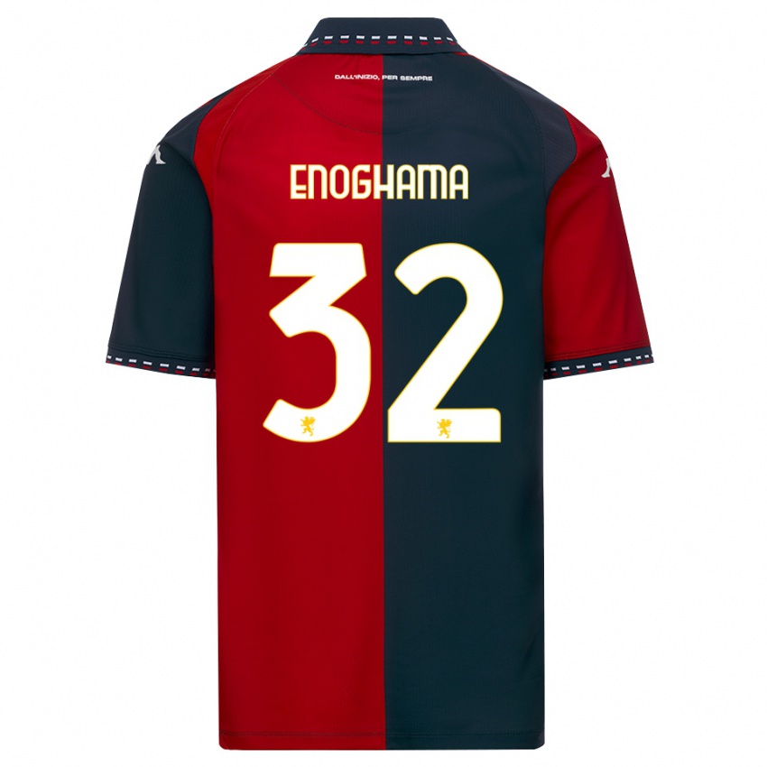 ילדים Isaac Enoghama #32 אדום שחור לבן ג'רזי ביתית 2026/27 חולצה קצרה
