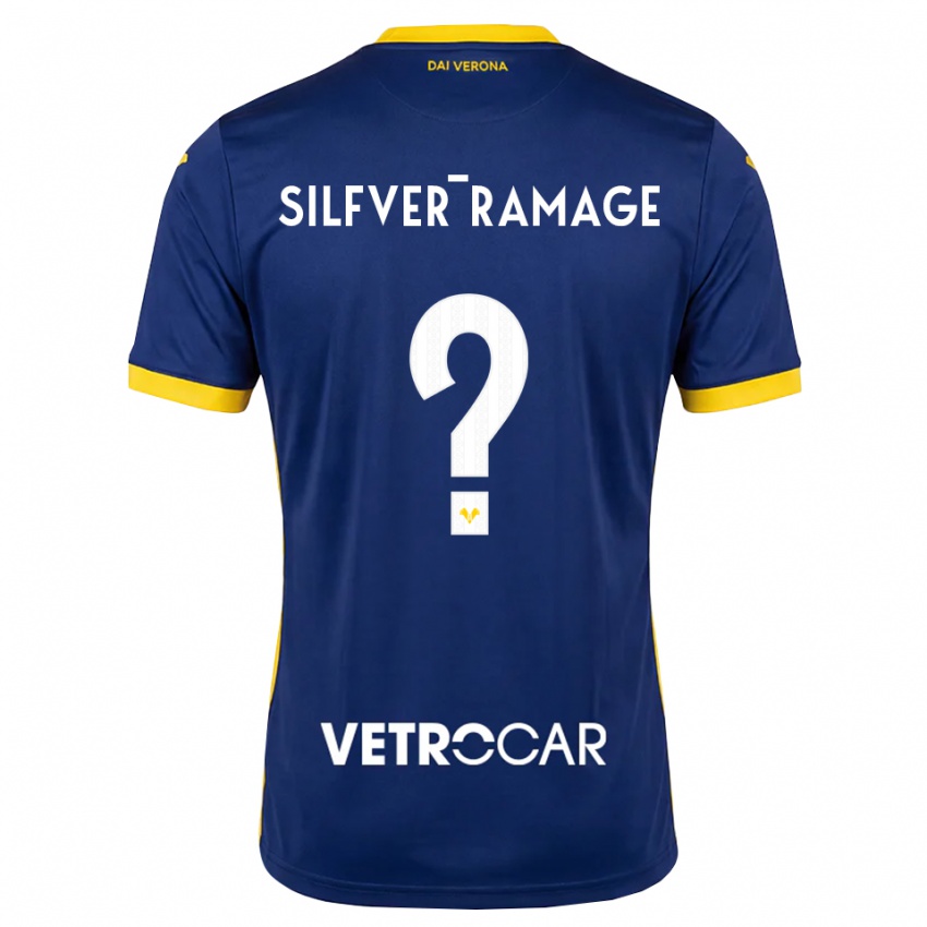 ילדים William Silfver-Ramage #0 כחול מלכותי צהוב לבן ג'רזי ביתית 2026/27 חולצה קצרה