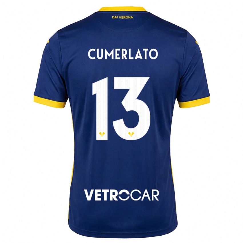 ילדים Pietro Cumerlato #13 כחול מלכותי צהוב לבן ג'רזי ביתית 2026/27 חולצה קצרה