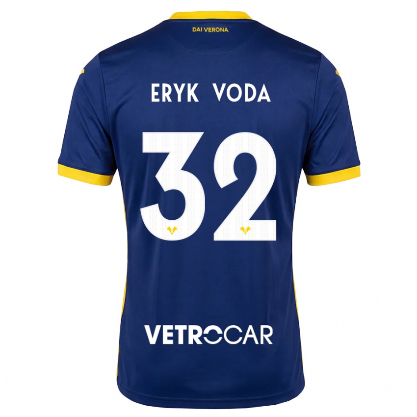 ילדים Andrei Eryk Voda #32 כחול מלכותי צהוב לבן ג'רזי ביתית 2026/27 חולצה קצרה