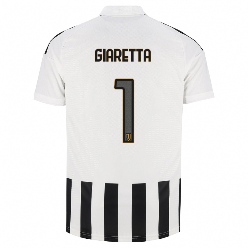 ילדים Emanuele Giaretta #1 שחור לבן חום ג'רזי ביתית 2026/27 חולצה קצרה