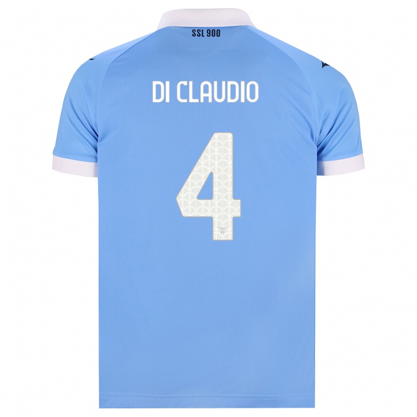 ילדים Federico Di Claudio #4 כחול שמיים שחור לבן ג'רזי ביתית 2026/27 חולצה קצרה