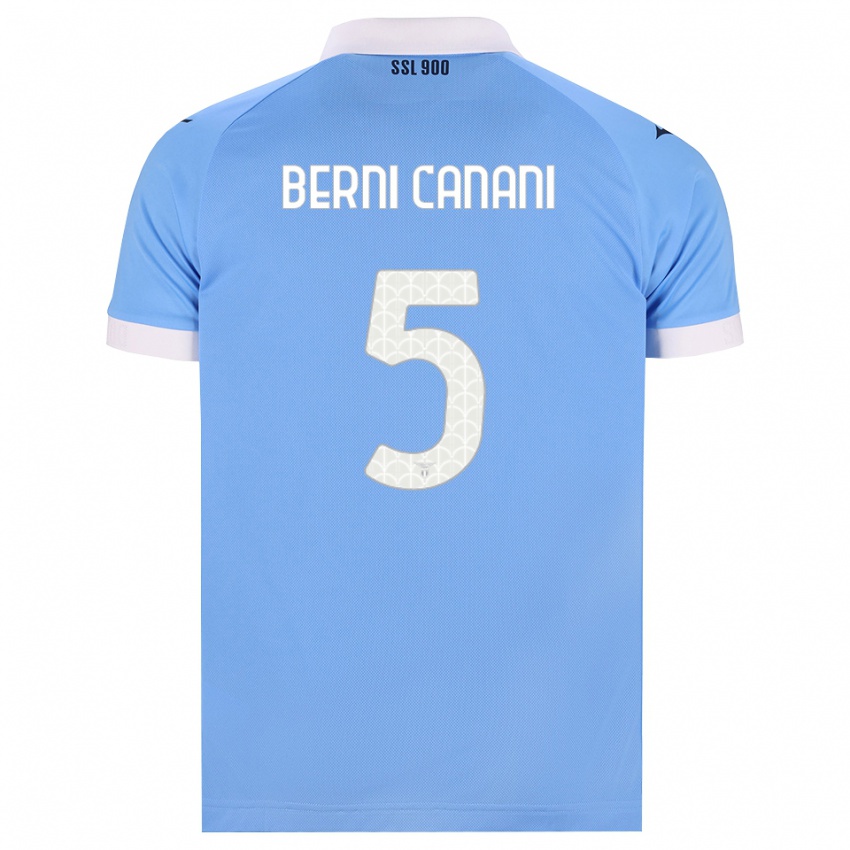 ילדים Leonardo Berni Canani #5 כחול שמיים שחור לבן ג'רזי ביתית 2026/27 חולצה קצרה