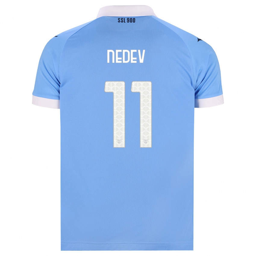 ילדים Kaloyan Nedev #11 כחול שמיים שחור לבן ג'רזי ביתית 2026/27 חולצה קצרה