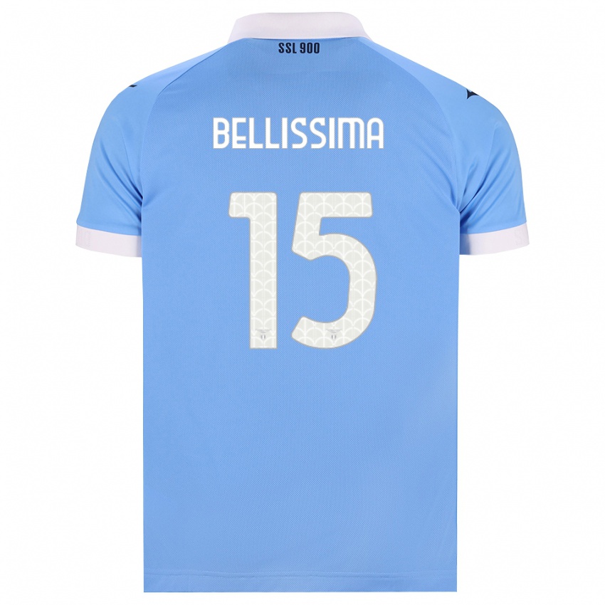 ילדים Renato Bellissima #15 כחול שמיים שחור לבן ג'רזי ביתית 2026/27 חולצה קצרה