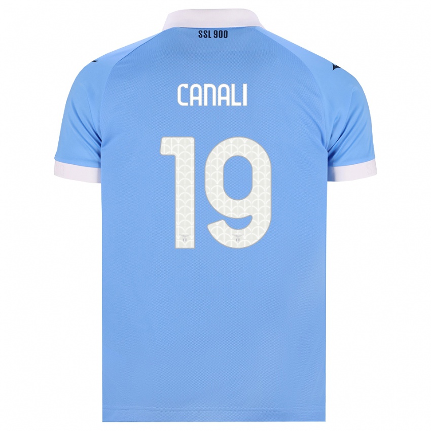 ילדים Giorgio Canali #19 כחול שמיים שחור לבן ג'רזי ביתית 2026/27 חולצה קצרה