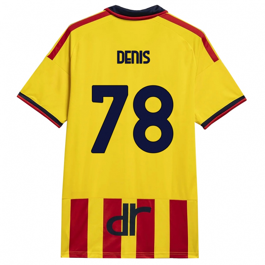ילדים Max Denis #78 צהוב אדום ג'רזי ביתית 2026/27 חולצה קצרה