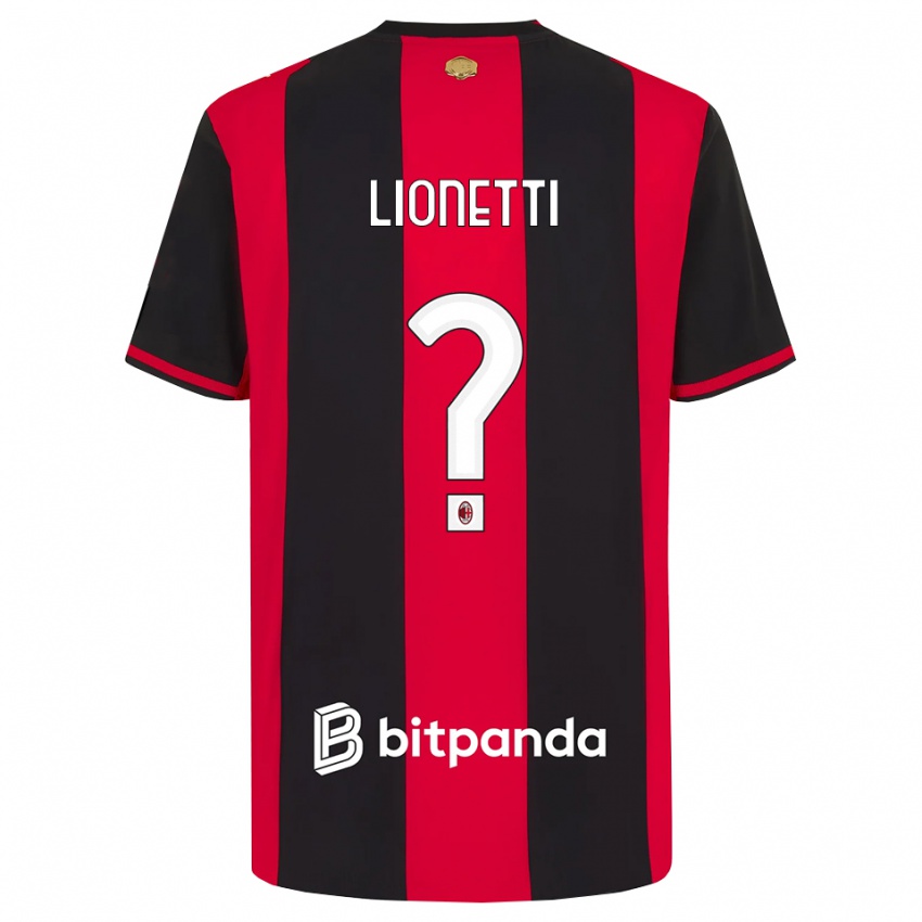 ילדים פרנצ'סקו ליאונטי #0 אדום שחור לבן ג'רזי ביתית 2026/27 חולצה קצרה