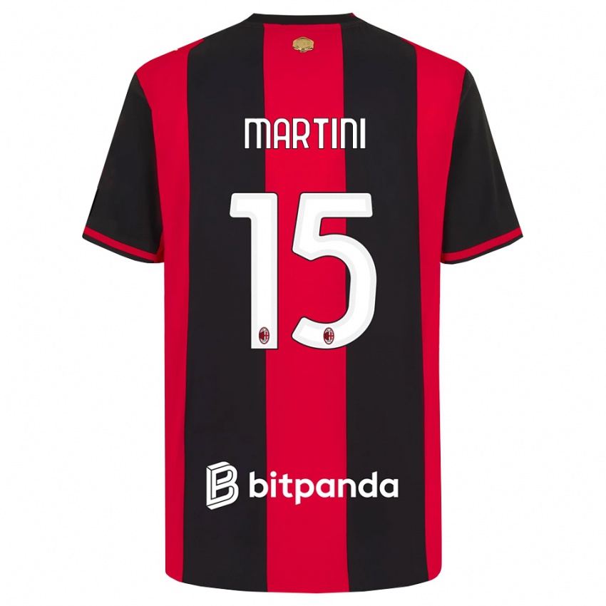 ילדים Thomas Martini #15 אדום שחור לבן ג'רזי ביתית 2026/27 חולצה קצרה