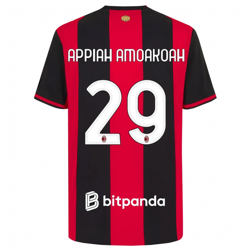 ילדים Karen Appiah Amoakoah #29 אדום שחור לבן ג'רזי ביתית 2026/27 חולצה קצרה