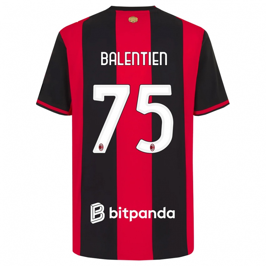 ילדים Cheveyo Balentien #75 אדום שחור לבן ג'רזי ביתית 2026/27 חולצה קצרה