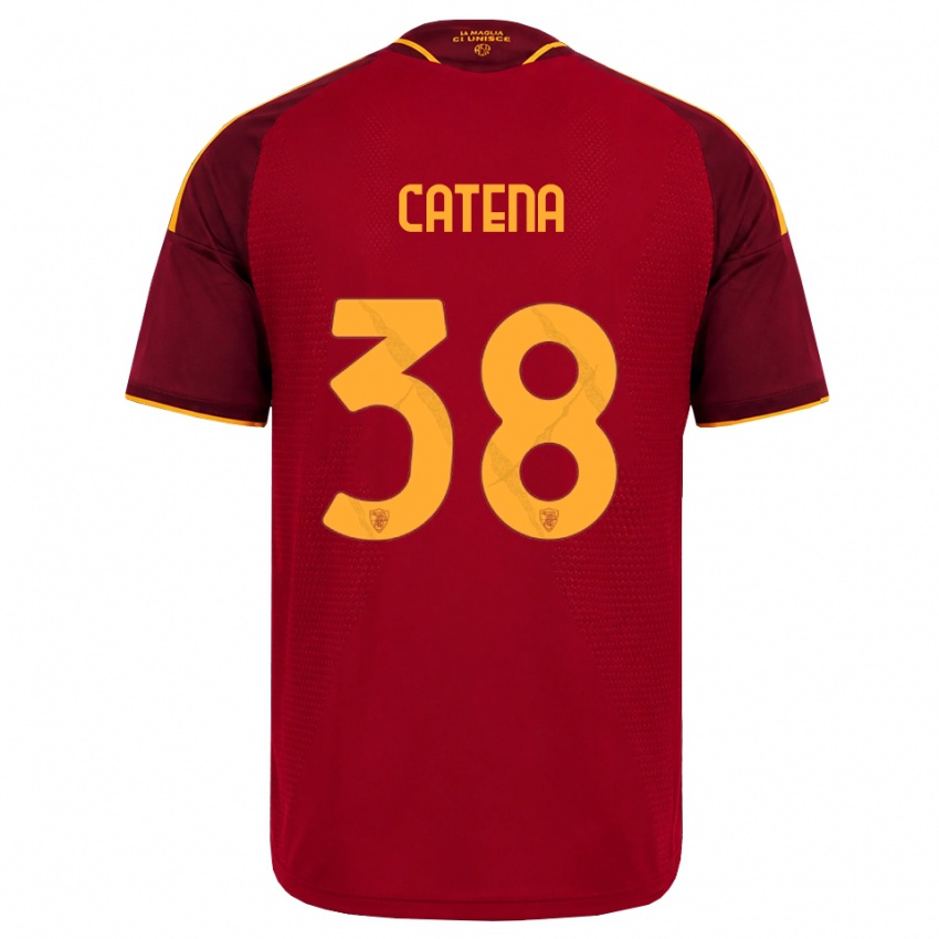 ילדים Giada Catena #38 אדום זהוב צהוב ג'רזי ביתית 2026/27 חולצה קצרה