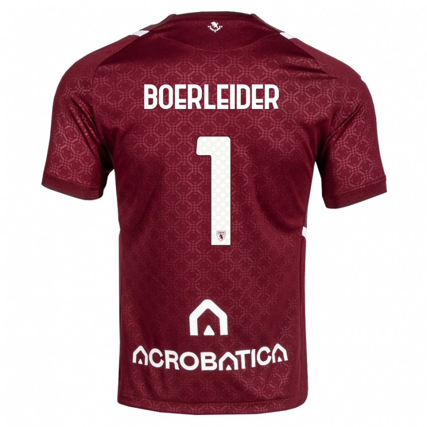ילדים Yannick Boerleider #1 בורדו לבן ג'רזי ביתית 2026/27 חולצה קצרה