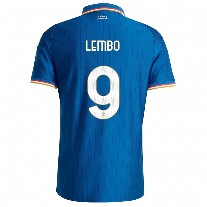 ילדים Francesco Lembo #9 כחול לבן אדום ג'רזי ביתית 2026/27 חולצה קצרה
