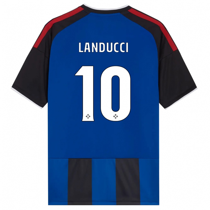 ילדים Umberto Landucci #10 כחול שחור אדום לבן ג'רזי ביתית 2026/27 חולצה קצרה