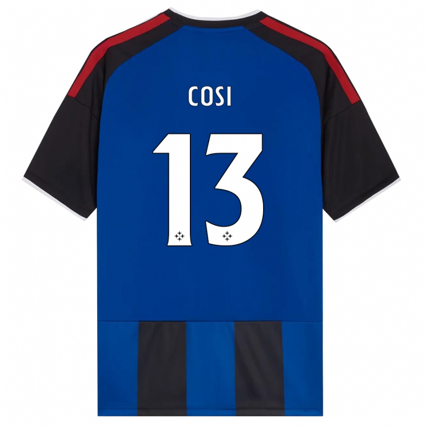 ילדים Tommaso Cosi #13 כחול שחור אדום לבן ג'רזי ביתית 2026/27 חולצה קצרה