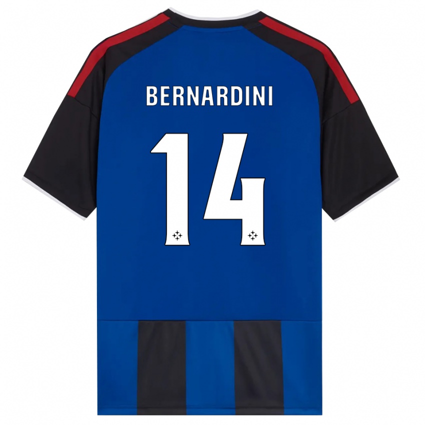 ילדים Andrea Bernardini #14 כחול שחור אדום לבן ג'רזי ביתית 2026/27 חולצה קצרה