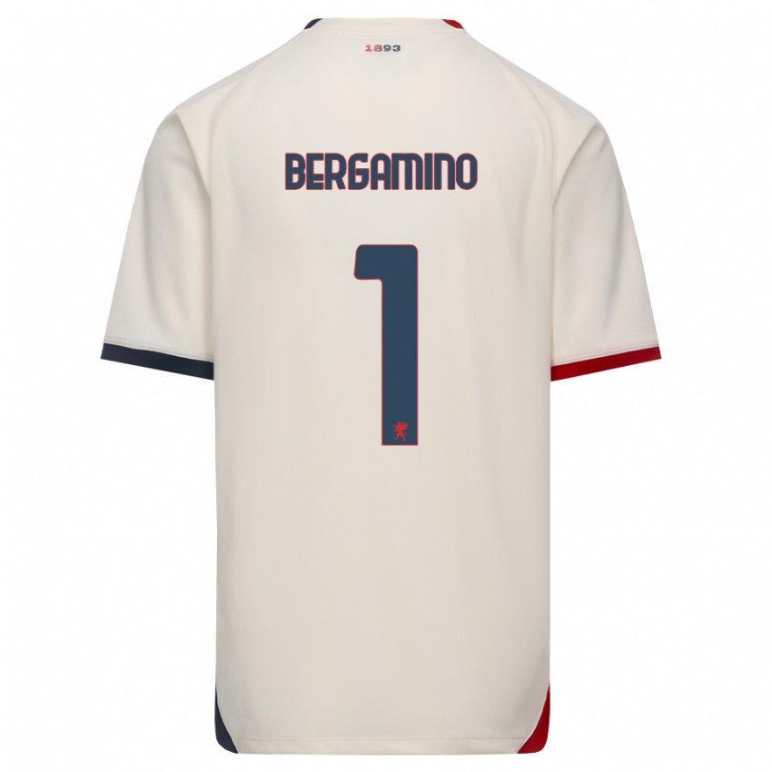 ילדים Giovanni Bergamino #1 לבן מבריק אדום הרחק ג'רזי 2026/27 חולצה קצרה