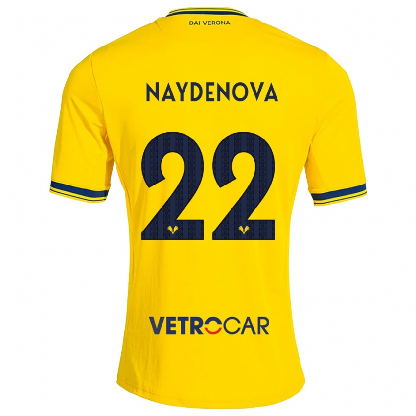ילדים Ivana Naydenova #22 צהוב אדום הרחק ג'רזי 2026/27 חולצה קצרה