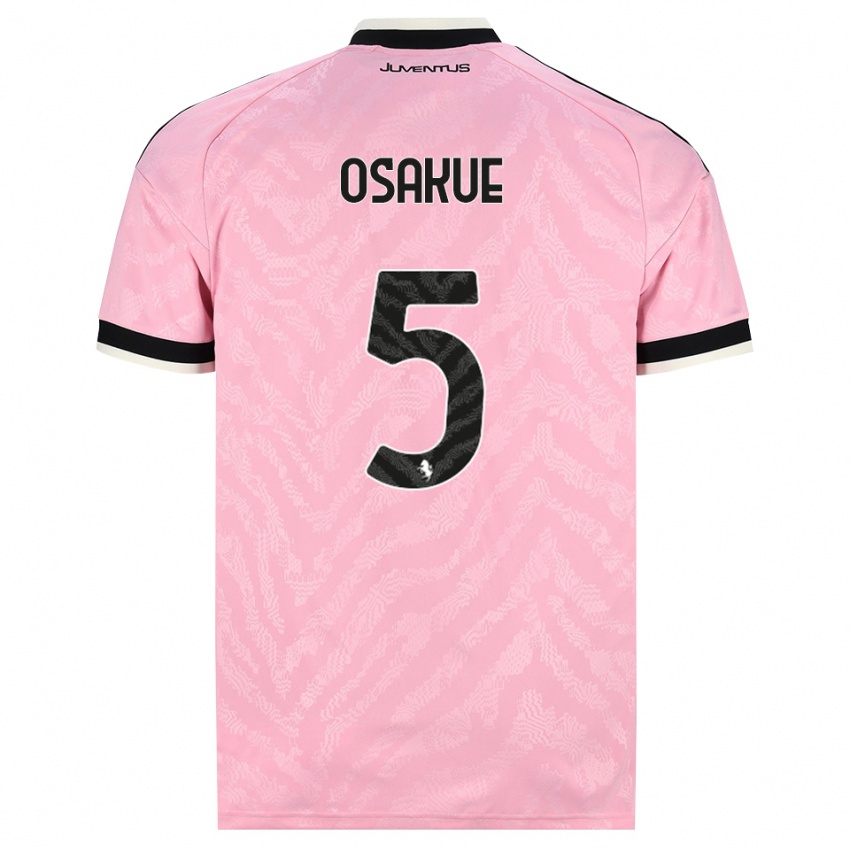 ילדים Denaly Osakue #5 ורוד שחור הרחק ג'רזי 2026/27 חולצה קצרה