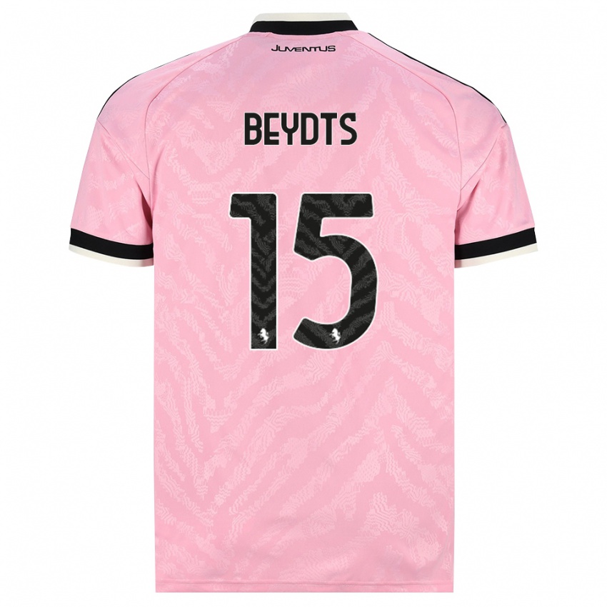 ילדים Antoine Beydts #15 ורוד שחור הרחק ג'רזי 2026/27 חולצה קצרה