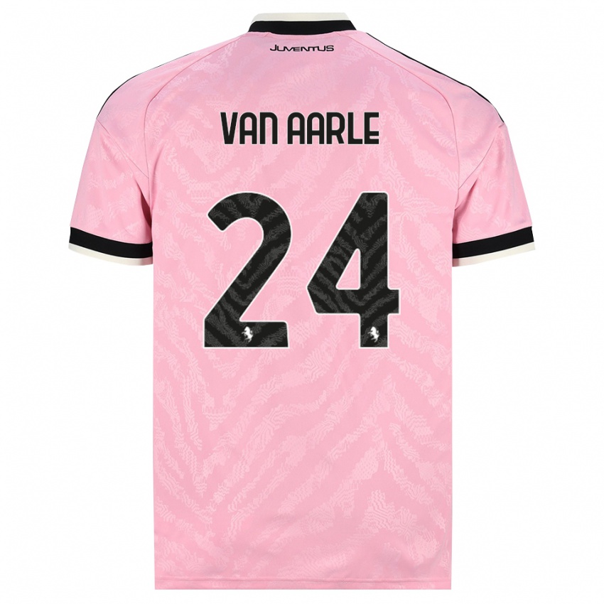 ילדים Shane Van Aarle #24 ורוד שחור הרחק ג'רזי 2026/27 חולצה קצרה