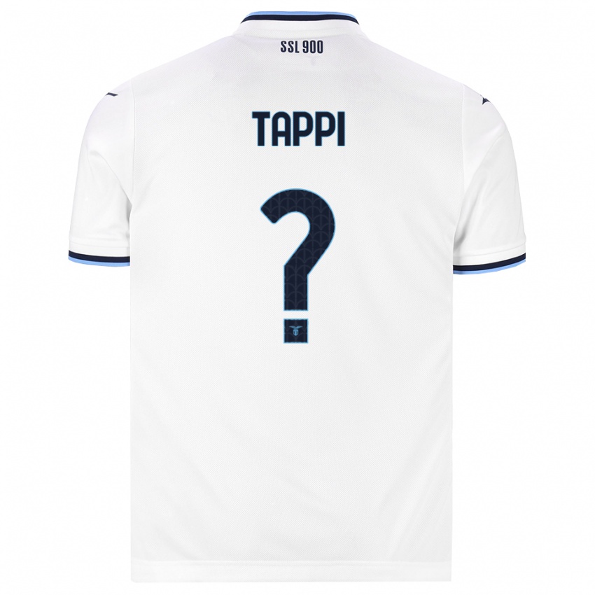 ילדים Gabriele Tappi #0 לבן כחול כהה הרחק ג'רזי 2026/27 חולצה קצרה
