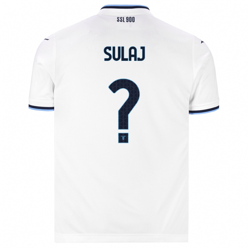ילדים Sean Sulaj #0 לבן כחול כהה הרחק ג'רזי 2026/27 חולצה קצרה