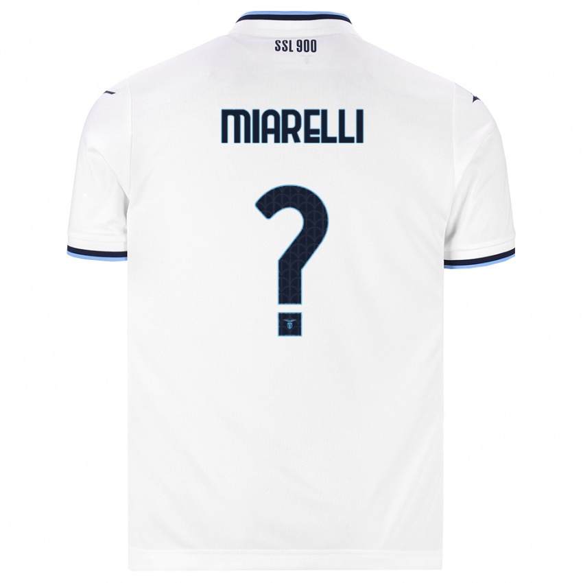 ילדים Andrea Miarelli #0 לבן כחול כהה הרחק ג'רזי 2026/27 חולצה קצרה