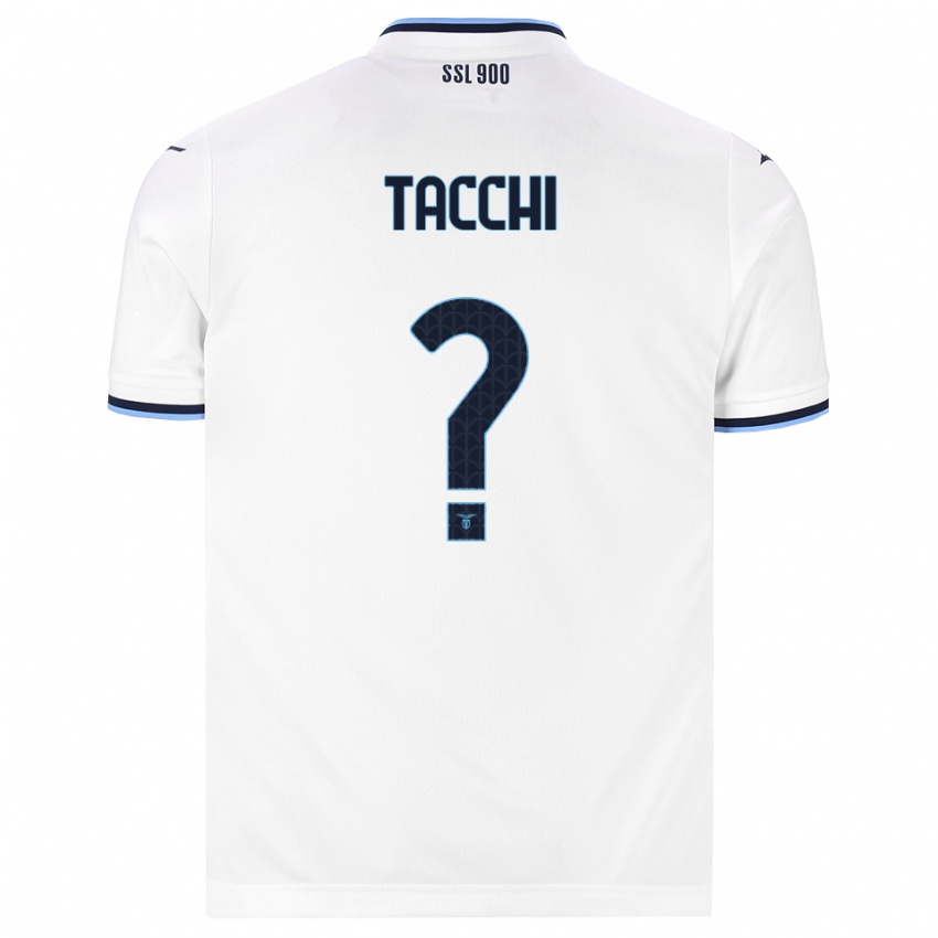 ילדים Andrea Tacchi #0 לבן כחול כהה הרחק ג'רזי 2026/27 חולצה קצרה
