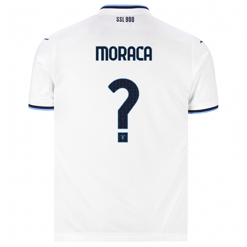 ילדים Giuseppina Moraca #0 לבן כחול כהה הרחק ג'רזי 2026/27 חולצה קצרה