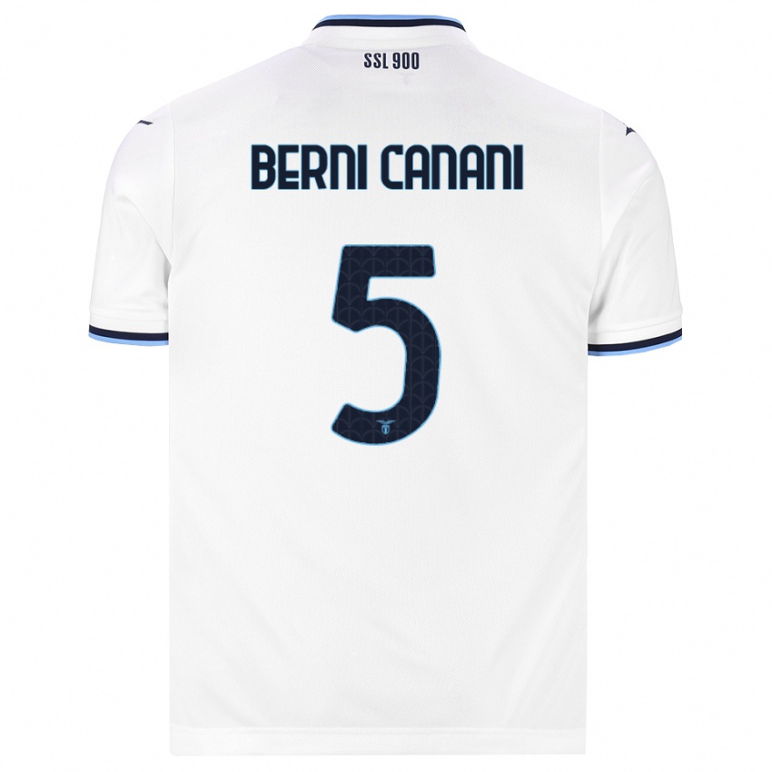 ילדים Leonardo Berni Canani #5 לבן כחול כהה הרחק ג'רזי 2026/27 חולצה קצרה