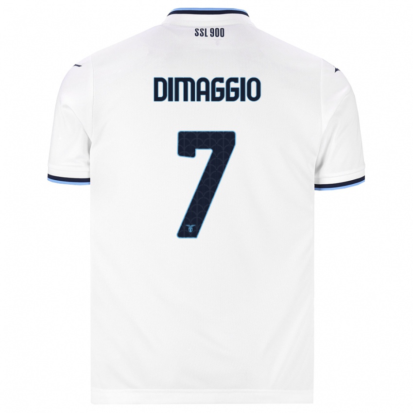 ילדים Cosimo Dimaggio #7 לבן כחול כהה הרחק ג'רזי 2026/27 חולצה קצרה
