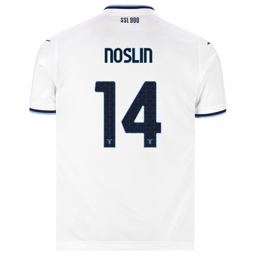 ילדים Tijjani Noslin #14 לבן כחול כהה הרחק ג'רזי 2026/27 חולצה קצרה