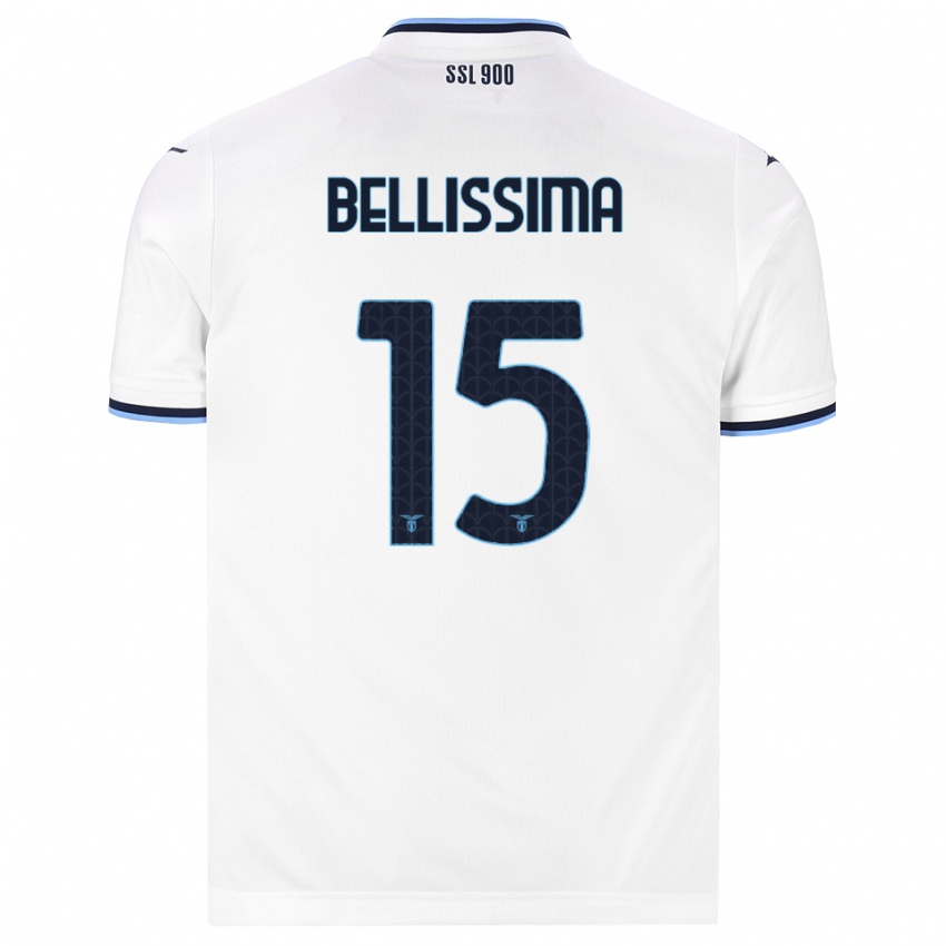 ילדים Renato Bellissima #15 לבן כחול כהה הרחק ג'רזי 2026/27 חולצה קצרה
