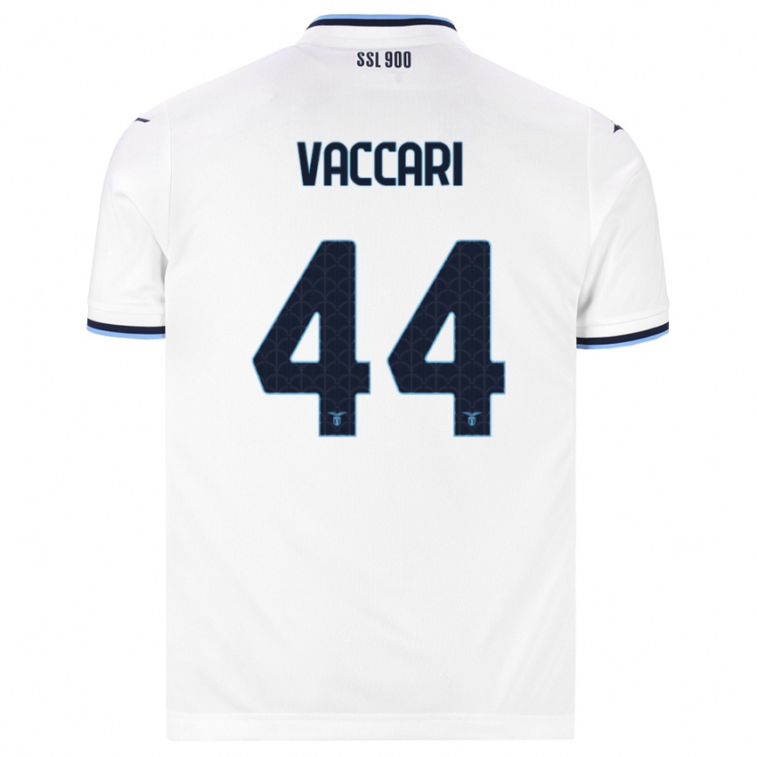 ילדים Flavia Vaccari #44 לבן כחול כהה הרחק ג'רזי 2026/27 חולצה קצרה