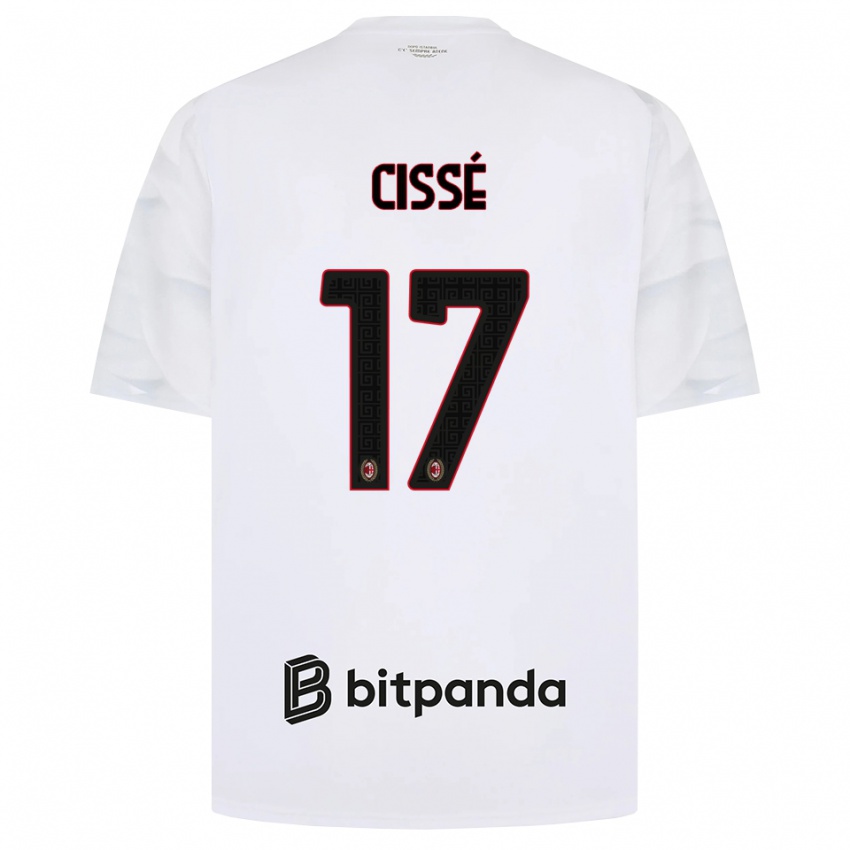 ילדים Maiga-Hamadoun Cissé #17 לבן אדום שחור הרחק ג'רזי 2026/27 חולצה קצרה