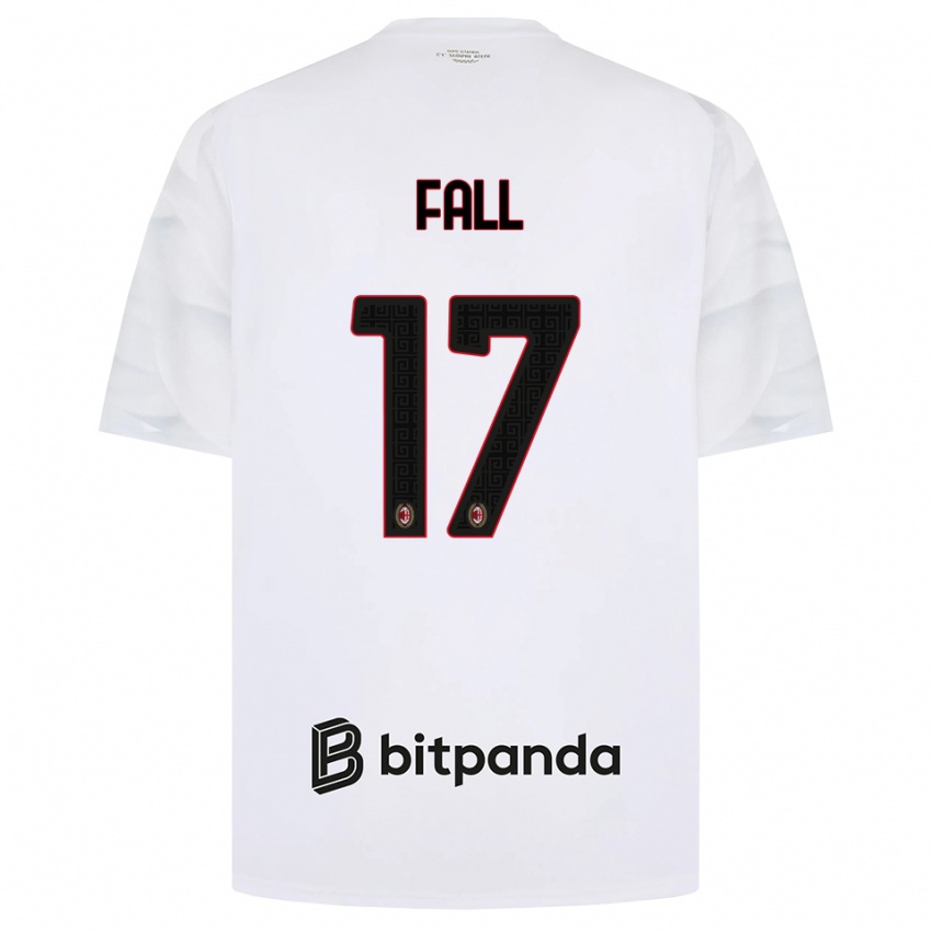 ילדים Mbarick Fall #17 לבן אדום שחור הרחק ג'רזי 2026/27 חולצה קצרה
