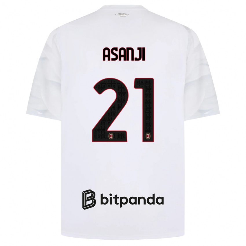 ילדים Levis Asanji #21 לבן אדום שחור הרחק ג'רזי 2026/27 חולצה קצרה
