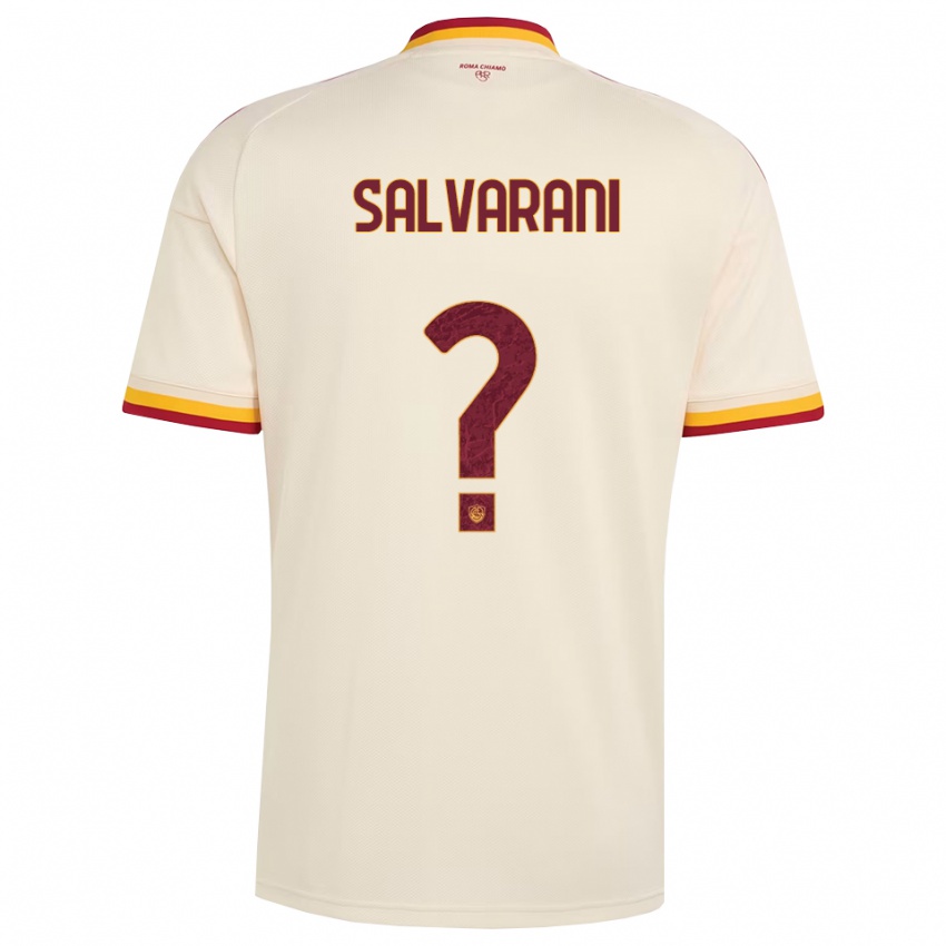 ילדים Mattia Salvarani #0 שמפניה אדום צהוב הרחק ג'רזי 2026/27 חולצה קצרה