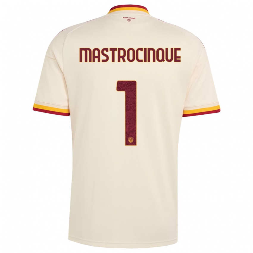 ילדים Luca Mastrocinque #1 שמפניה אדום צהוב הרחק ג'רזי 2026/27 חולצה קצרה