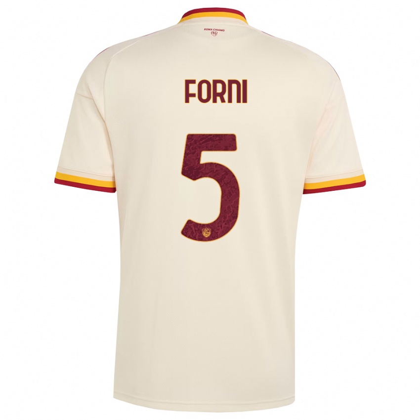ילדים Matteo Forni #5 שמפניה אדום צהוב הרחק ג'רזי 2026/27 חולצה קצרה