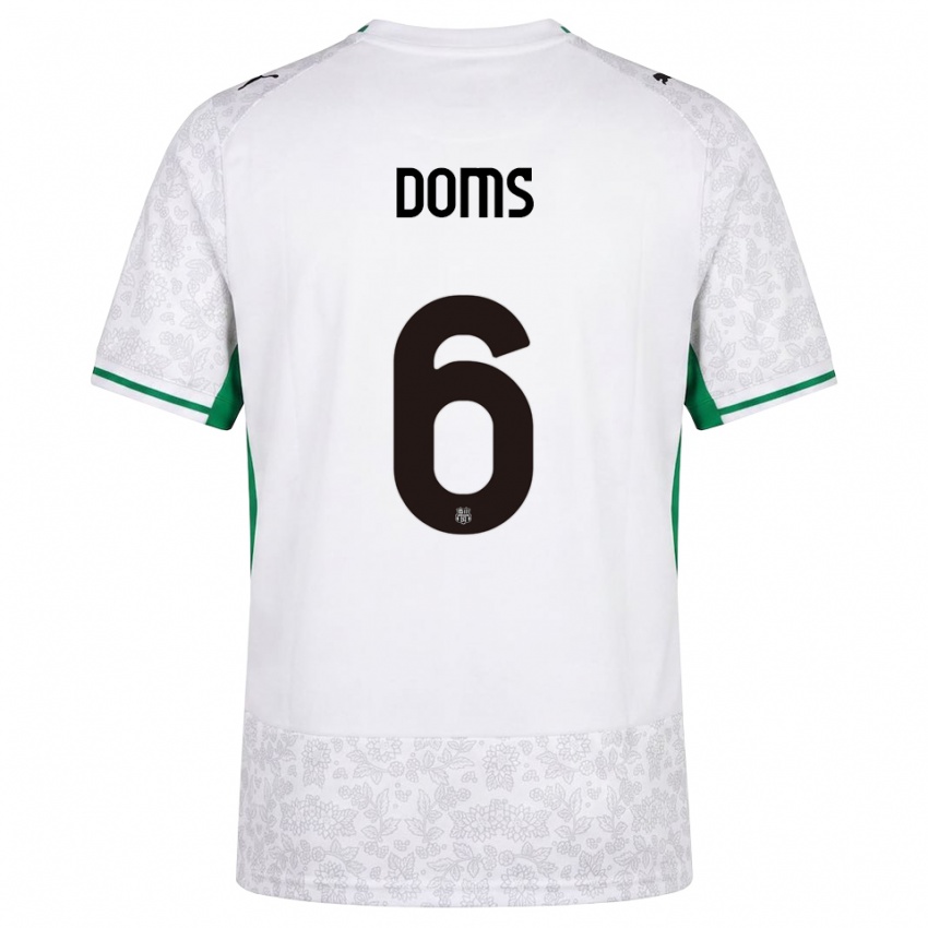 ילדים Maya Doms #6 לבן שחור ירוק הרחק ג'רזי 2026/27 חולצה קצרה