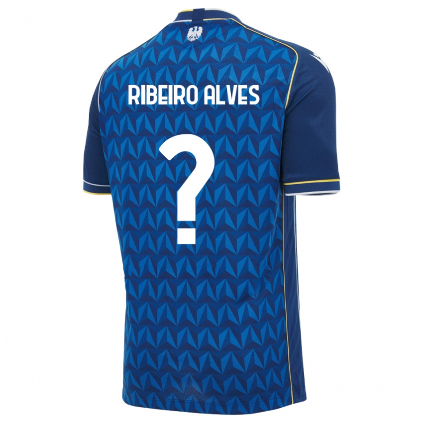 ילדים Noah Ribeiro Alves #0 כחול מלכותי כחול הרחק ג'רזי 2026/27 חולצה קצרה